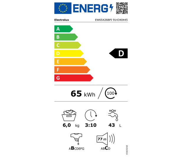 ELECTROLUX EW6S426BPI 6kg 1200 obr - 1028307 - zdjęcie 2
